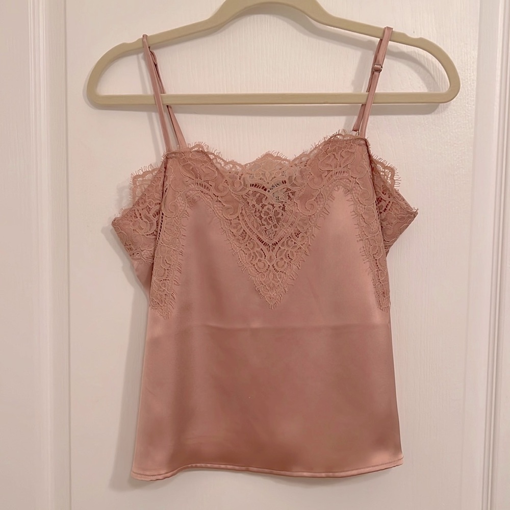 Forever 21 Silk Lace Tank Top